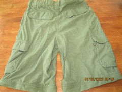Boys Scouts Of America Cargo Shorts Youth XL Green with Belt Uniform Switchback