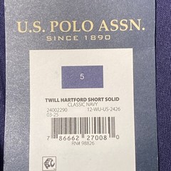 US Polo Assn Boys Uniform Shorts Size 5 Navy Blue