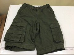 Boy Scout Webelos Green Official Canvas Uniform Youth 6 Shorts 24” Waist A121w