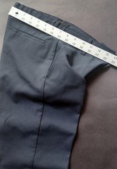 Boys Navy Blue uniform pants non iron easy care trousers age 11-12 adjustable