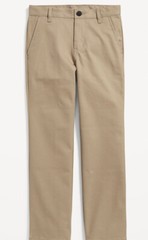 Old Navy Khaki Straight Built-In Flex Uniform Pants Boys 20 Plus NWT