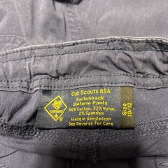 Cub Scouts Shorts Boys Youth 10 Blue Switchback Uniform Boy Scouts Cargo Utility