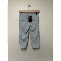 NWT Nike Boy’s Gray Capri Baseball Pants w/ Blue Piping Size Small