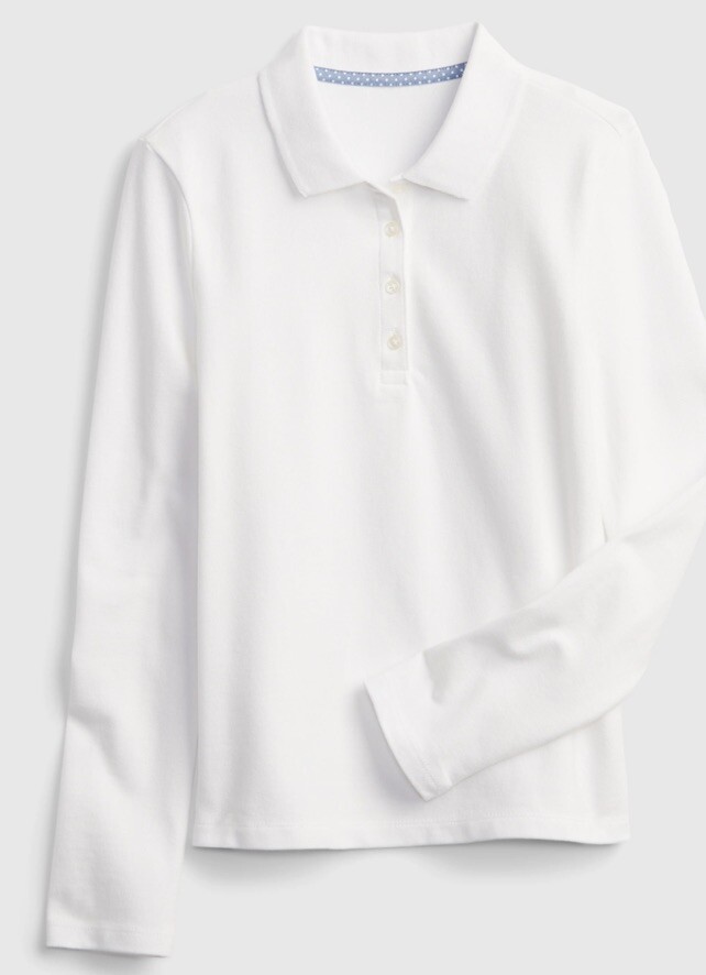 Lot Of 7 Gap boys School Uniform Polo Shirt Long Sleeves Size 14-16 XXL