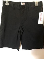 Boys Cat & Jack Uniform Shorts Size 14 Black With Adjustable Waist