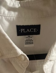 The Children’s Place Boy’s Uniform Button Up, White, XXL (16), 889705335088
