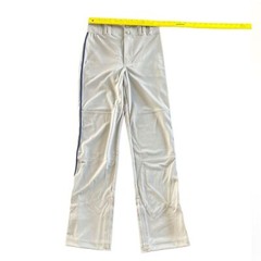 New Champro Youth Large Grey Baseball Pants With Navy Stripe