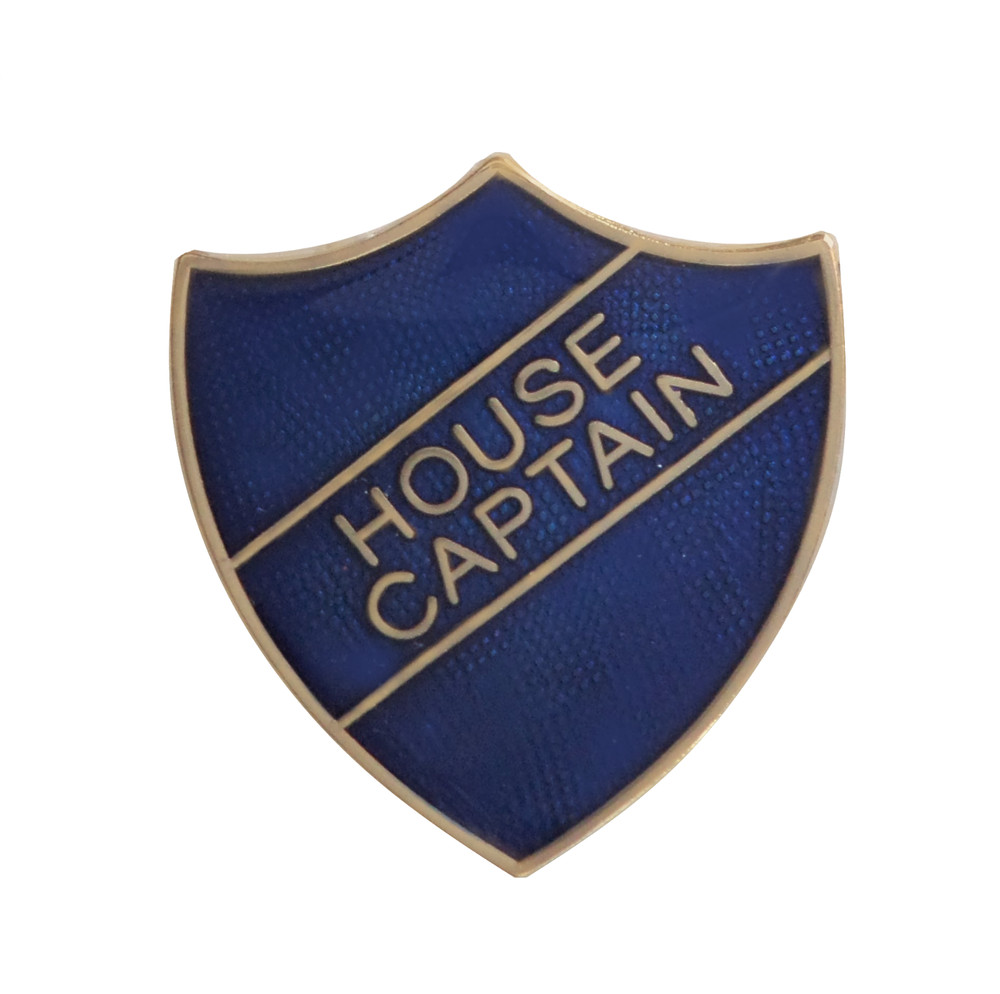 House Captain Blue Pin Badge For Schools