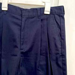Very Dark Navy Blue Pleated Khaki School Uniform Shorts Boys Size 18 Husky