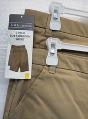Berkley Jensen Youth Boy’s 2-Pack Performance Uniform Shorts, Khaki, Sz-14