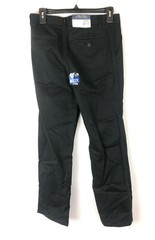 Nautica Boy’s Black Uniform Flat Front Pants, Size 12 Husky