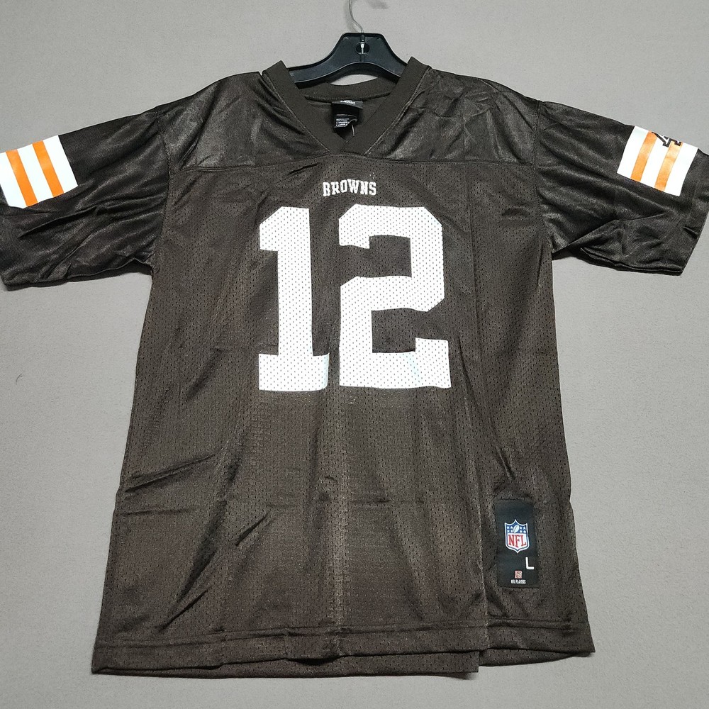 Nfl Colt Mccoy 12 Cleveland Browns Youth L Jersey Nylon Brown 151
