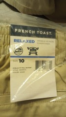 Boy’s French Toast Pull-On Relaxed Fit Pants Tan 10