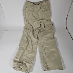The Childrens Place Adjustable Tan Cargo Uniform Pants Boys Size 7 Slim