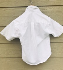 Tom Sawyer Elderwear Boys Size 6 White Short Sleeve School Uniform Shirt Top