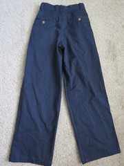 GEORGE BRAND PLEATED FRONT ADJ. WAIST NAVY PANT-SIZE 10 SLIM
