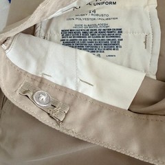 New 2 Pairs Nautica Shorts Boys 14H Husky Tan Khaki School Uniform Adj Waist