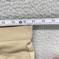 School Uniform Boys 11/12 Beige Khaki Pants Flat Front 34×31 NEW