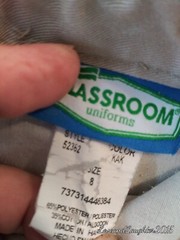Classroom Uniforms Shorts Boys Size 8 Khaki Adjustable Waist Band Unisex