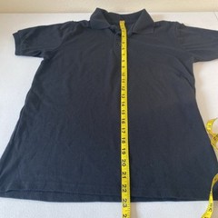 Boys School Uniform Short Sleeve Black Polo Shirt Sz 12 (F7)