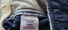 NEW 2 PAIRS SCHOOL UNIFORM NAVY PANTS BOYS XL 14/16 DOUBLE KNEE WONDER NATION