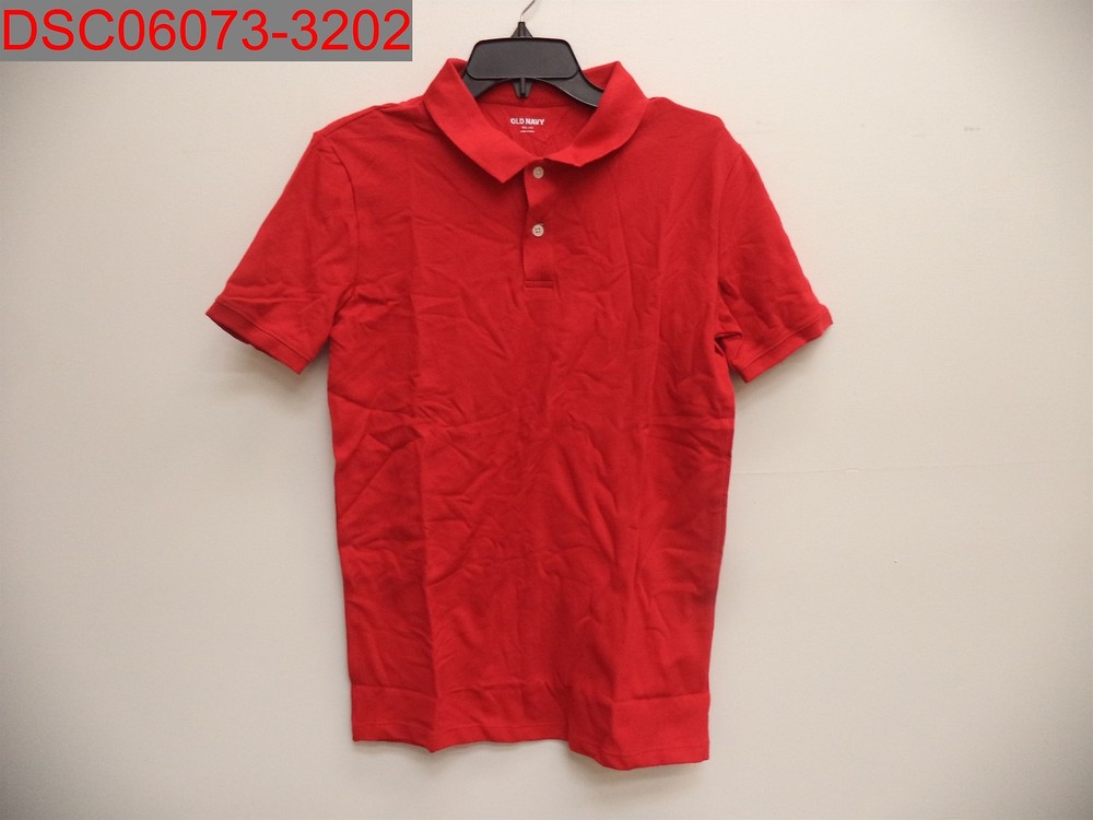 Old Navy Boys Red Tape School Uniform Pique Polo Shirt, XXL (18) 167181711092