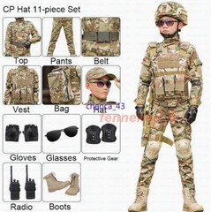 Children’s Spring Autumn Camouflage Suit Special Forces Tactic Training Uniform
