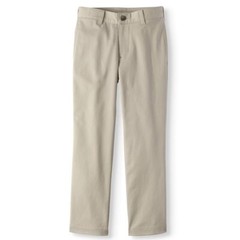 Wonder Nation Pants Boys Size 7 School Uniform Super Soft Stretch Flat Front J4