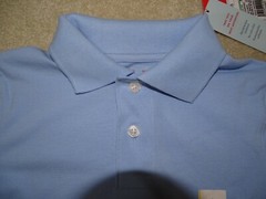 Cat & Jack Boys School Uniform Blue Polo Shirt-Smoke/Pet-free-S 6/7-NWT