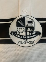 white polo children’s uniform shirts size 18