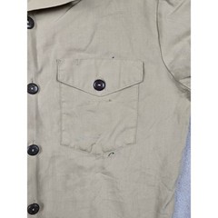 Boy Scouts of America Shirt Kids M Tan Short Sleeve Patches Pockets Gorpcore