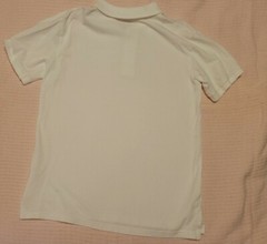 Lot of 2*Childrens Place*Uniform Polo Shirts*White*Gray*Large*10/12