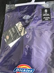 Dickies Kids Short Sleeve Polo Shirt Uniform Purple Size Small Size 8