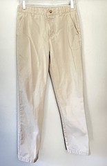 French Toast Boys Khaki Chino Pants Size 12 Straight Leg Twill Cotton Blend