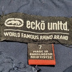 Ecko Unltd. Full Button SS Dark Navy Boys Logo Shirt – Size 7