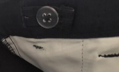 George Boys School Uniform Straight Fit Pant Slim Sz 12 S Navy Blue Adjustable W