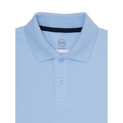 Wonder Nation Boys Size L Blue School Uniform Pique Polo Shirts –EB6–