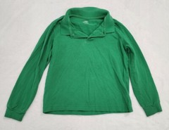 Boy’s Old Navy Green Long Sleeve Uniform Polo Shirt S 6-7