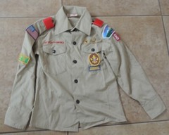 BOY SCOUTS OF AMERICA Shirt Youth 10 BSA OFFICIAL CUB SCOUT Badges Pins Colorado