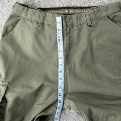Boy Scouts Of America Pants Youth 34 Green Convertible Cargo Unhemmed