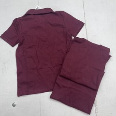 Old Navy 3 Pack Maroon School Uniform Short Sleeve Polos Youth Boys Small New