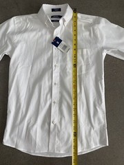 Izod white oxford school uniform teen boy sz S NWT