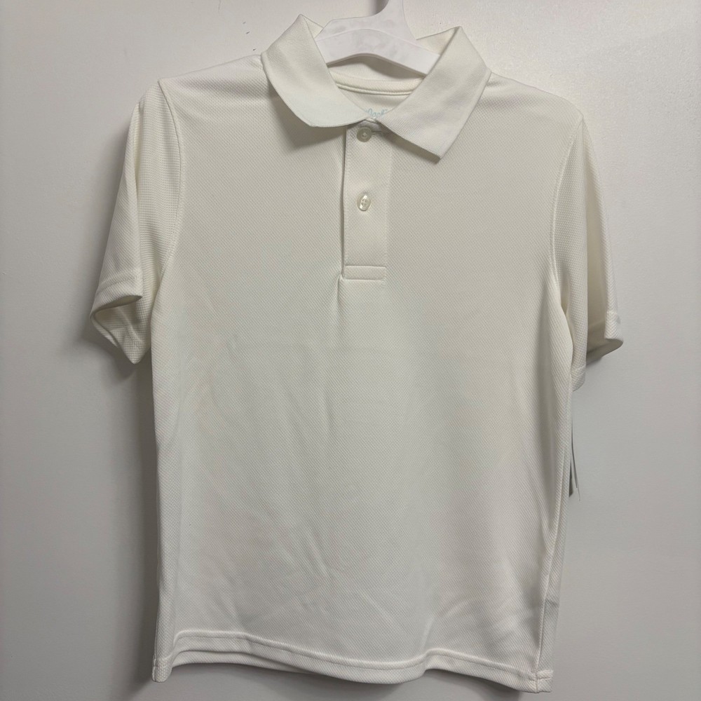 Bundle of 3 Cat & Jack Kids White Performance School Uniform Shirt Size Large