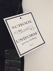 Kids Unisex Navy Blue Classic Uniform Shorts, Adjustable Waist 3 pockets