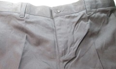 LANDS END Black School Uniform Plain Chino Pants Boys 16 Husky 29″ Inseam