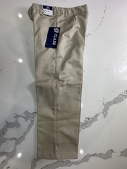 New With Tags French Toast School Uniform Size 8 Khaki Pants W/Adj Waist