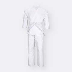 Oriental Gateway Youth Unisex White Martial Arts Uniforms Belt Pants Top Set 5/6