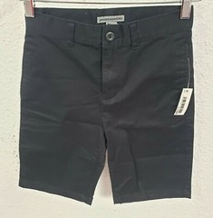 Essentials Boys’ Slim Uniform Chino Short, Black, 10 Slim