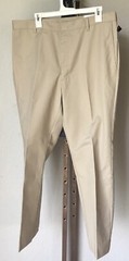 School Uniform Khaki Size38 Husky Adjustable Fit Tom Sawyer Wrinkle Free