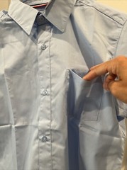 French Toast Kids Size 16 Short Sleeve Button Down Uniform Classic Dress Shirt
